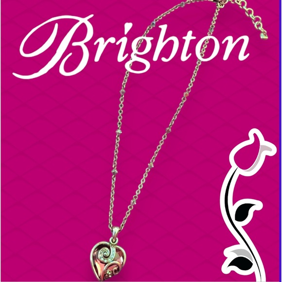 Enchanting Brighton Heart Necklace with Iridescent Crystals - 16โ-18โ - Picture 4 of 12